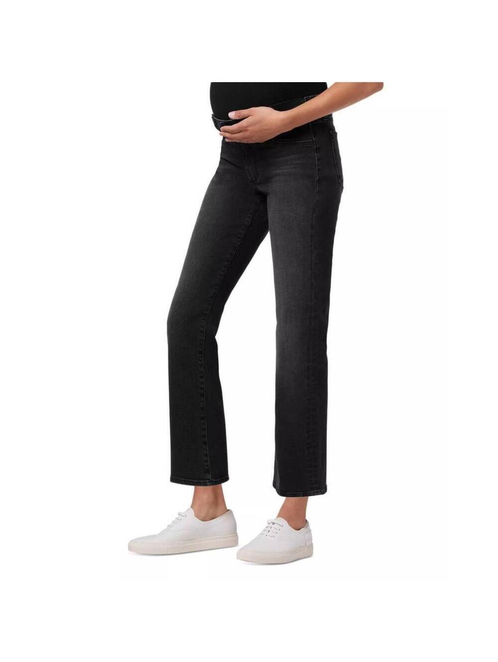 JOE’S Jeans Icon Maternity Bootcut Cropped Jeans Delphine Black 32